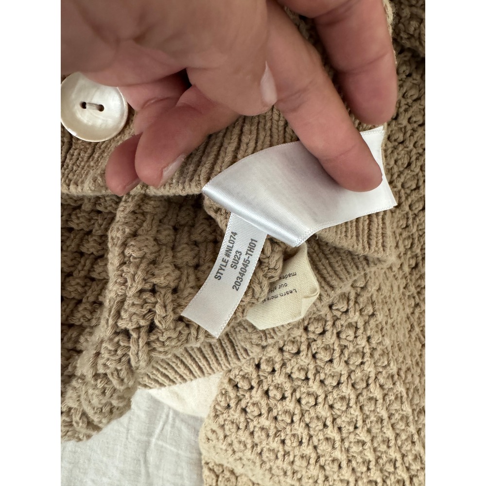 Madewell Open Stitch Crop Cardigan Sweater Size Small - Picture 8 of 8